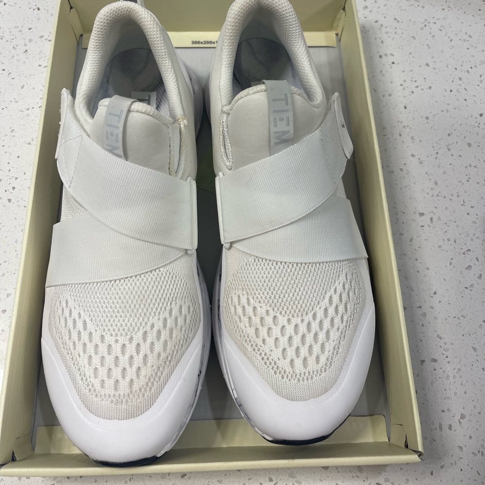 TIEM slipstream women’s cycle shoe in white marble size 7